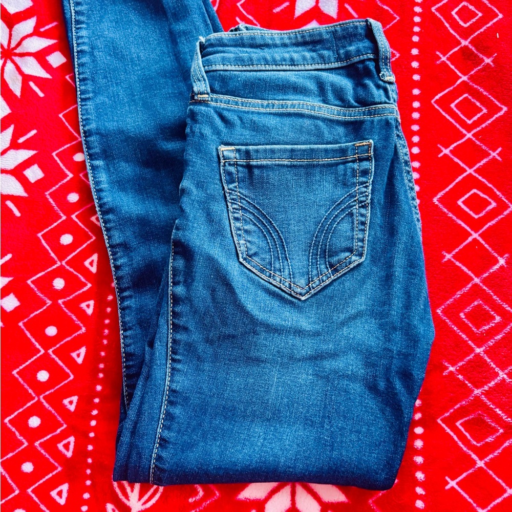 Hollister Women's Blue Skinny Jeans